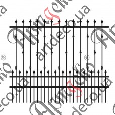 Forged fence 1900х1600 (Set of elements) - picture