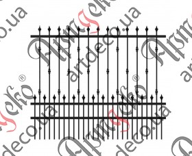 Forged fence 1900х1600 (Set of elements) - picture