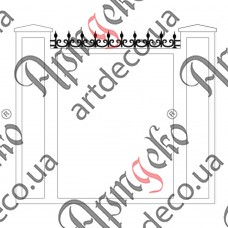 Forged fence 1350х170 (Set of elements) - picture