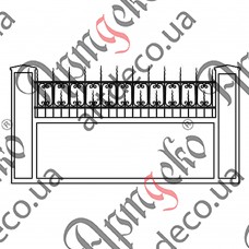 Forged fence 2900х810 (Set of elements) - picture