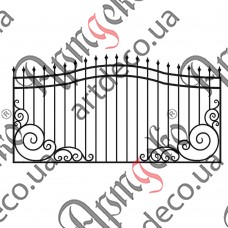 Forged fence 2860х1530 (Set of elements) - picture