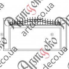 Forged fence 2920х480 (Set of elements) - picture