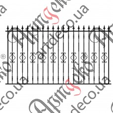 Forged fence 3000х1675 (Set of elements) - picture