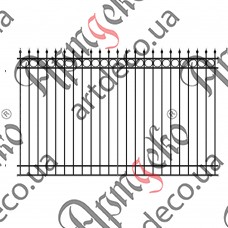 Forged fence 3000х1900 (Set of elements) - picture