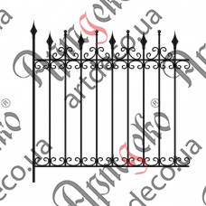 Forged fence 1470х1515 (Set of elements) - picture