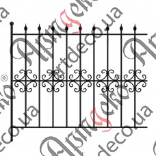 Forged fence 1470х1290 (Set of elements) - picture