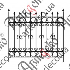Forged fence 1650х1600 (Set of elements) - picture