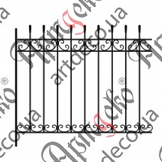 Forged fence 1470х1440 (Set of elements) - picture