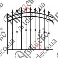 Forged fence 1470х1550 (Set of elements) - picture