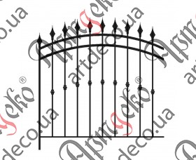 Forged fence 1470х1550 (Set of elements) - picture