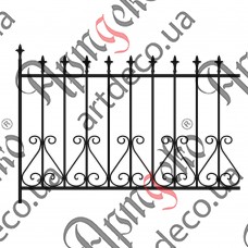 Forged fence 1480х1060 (Set of elements) - picture