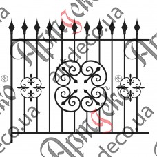 Forged fence 1400х1280 (Set of elements) - picture