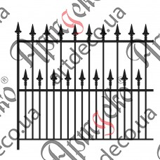 Forged fence 1320х1240 (Set of elements) - picture