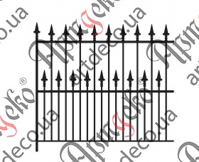 Forged fence 1320х1240 (Set of elements) - picture