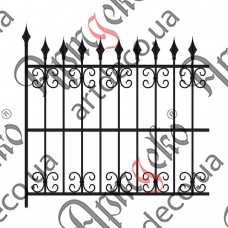 Forged fence 1380х1380 (Set of elements) - picture