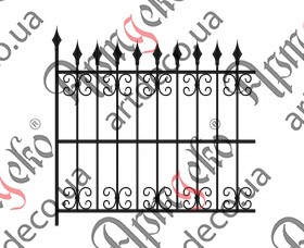 Forged fence 1380х1380 (Set of elements) - picture