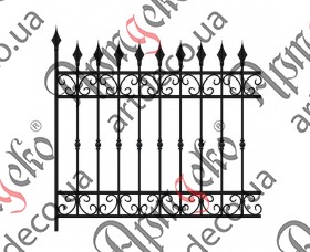 Forged fence 1380х1380 (Set of elements) - picture