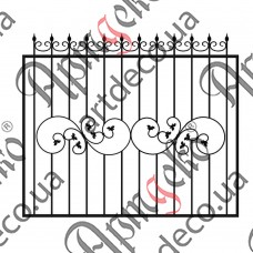 Forged fence 2000х1650 (Set of elements) - picture