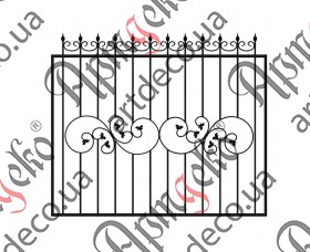 Forged fence 2000х1650 (Set of elements) - picture