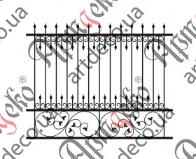 Forged fence 2000х1590 (Set of elements) - picture