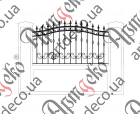 Forged fence 2000х1100 (Set of elements) - picture
