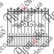 Forged fence 2000х1900 (Set of elements) - picture