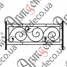 Forged fence 1550х760 (Set of elements) - picture