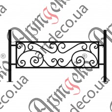 Forged fence 1400х760 (Set of elements) - picture