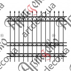 Forged fence 2000х1700 (Set of elements) - picture