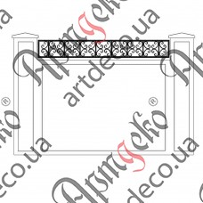 Forged fence 2000х270 (Set of elements) - picture