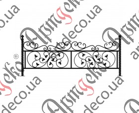 Forged fence 2085х860 (Set of elements) - picture