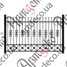 Forged fence 3100х2000 (Set of elements) - picture