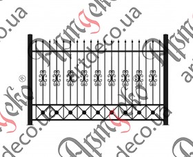 Forged fence 3100х2000 (Set of elements) - picture