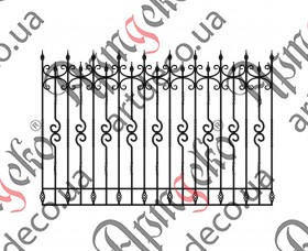 Forged fence 2000х1350 (Set of elements) - picture