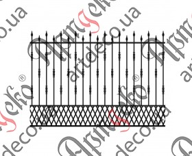 Forged fence 2000х1440 (Set of elements) - picture