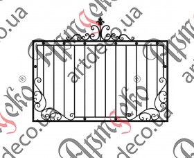 Forged fence 2000х1540 (Set of elements) - picture
