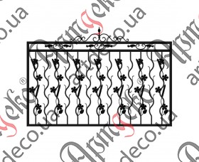 Forged fence 2000х1375 (Set of elements) - picture