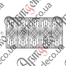 Forged fence 3720х2000 (Set of elements) - picture