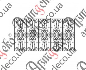 Forged fence 3720х2000 (Set of elements) - picture