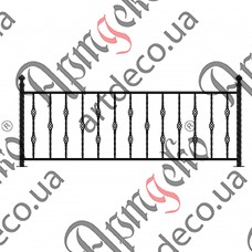 Forged fence 2000х860 (Set of elements) - picture