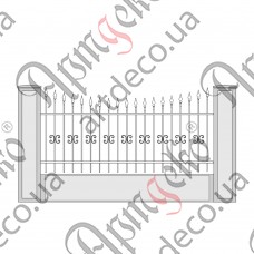 Forged fence 2500х1050 - picture