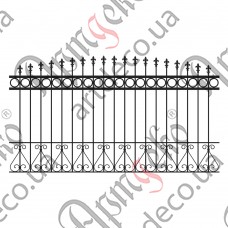 Forged fence 2650х1500 - picture