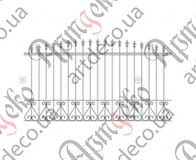 Forged fence 2650х1500 (Set of elements) - picture