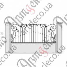 Forged fence 3000х1200 (Set of elements) - picture