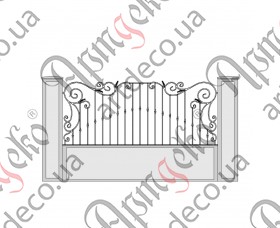 Forged fence 3000х1200 (Set of elements) - picture