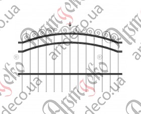 Forged fence 2300х1560 (Set of elements) - picture