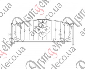 Кована огорожа, паркан 1720х760 (Комплект елементів) - зображення