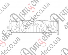 Кована огорожа, паркан 2000х725 (Комплект елементів) - зображення