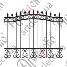 Forged fence 1900х1580 (Set of elements) - picture