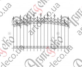 Forged fence 2500х1660 (Set of elements) - picture